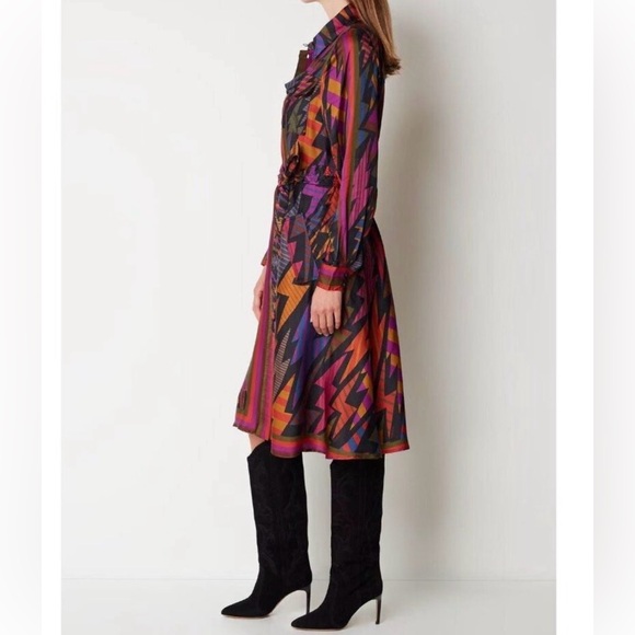 Colorful Button-Up Dress - Picture 3 of 8